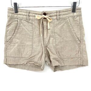Patagonia Island Hemp Shorts Womens Size 2 Organic Cotton‎ Beige Lightweight